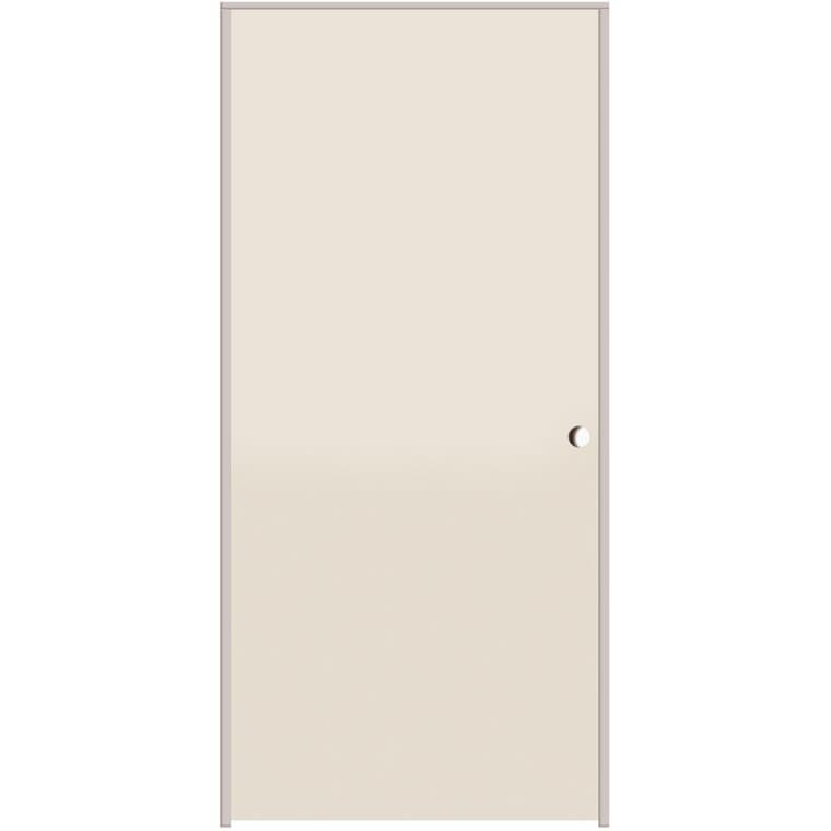 18" x 80" Primed Hardboard Left Hand Pre-Hung Door - with 4-9/16" Rabbeted Jamb