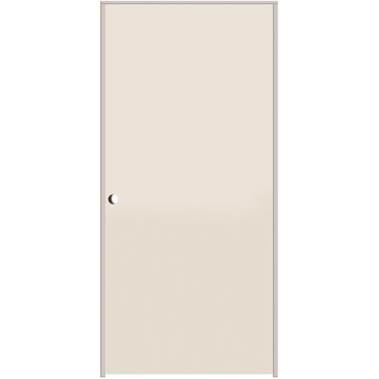 30" x 80" Primed Hardboard Right Hand Pre-Hung Door - with 4-9/16" Rabbeted Jamb