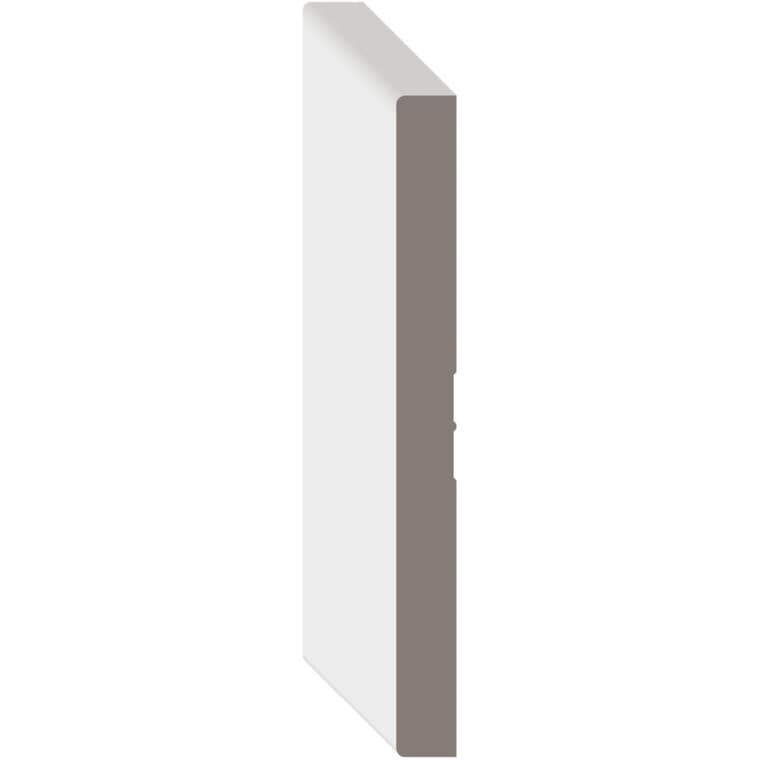 1/2" x 5-1/4" Medium Density Fibreboard Primed Light Baseboard Moulding, by Linear Foot
