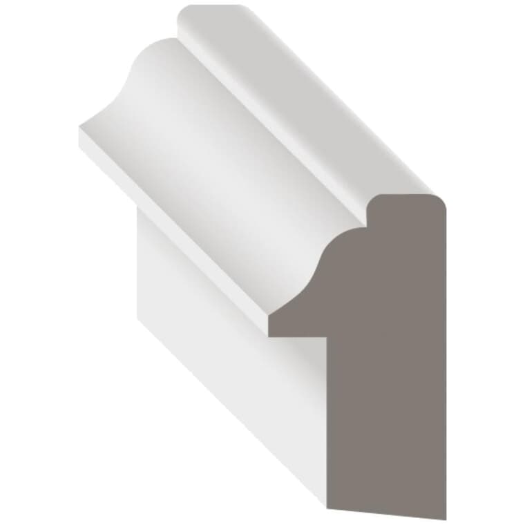 3/4" x 1-1/4" x 102" Colonial Primed Finger Jointed Poplar Back Band Casing