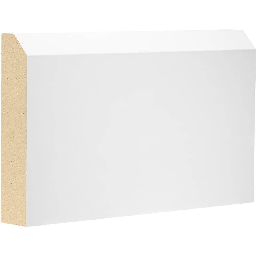 METRIE 3/4" x 31/2" x 8' Primed MDF Bevel Casing Moulding Home Hardware