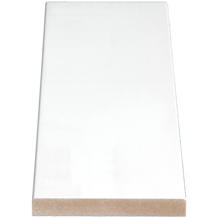 1" x 4" x 8' Medium Density Fibreboard Primed Surfaced Four Sides Eased Two Edges Moulding