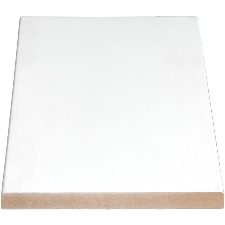 1" x 6" x 8' Medium Density Fibreboard Primed Surfaced Four Sides Eased Two Edges Moulding