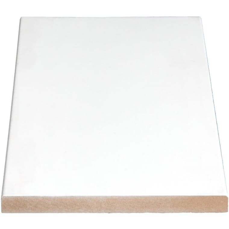 11/16" x 7-1/2" Medium Density Fibreboard Prepainted Surfaced Four Sides Eased Two Edges Moulding - by Linear Foot