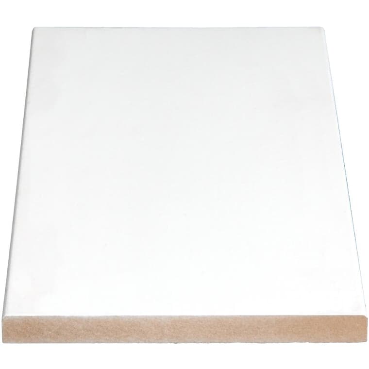 11/16" x 6-1/2" Medium Density Fibreboard Prepainted Surfaced Four Sides Eased Two Edges Moulding - by Linear Foot