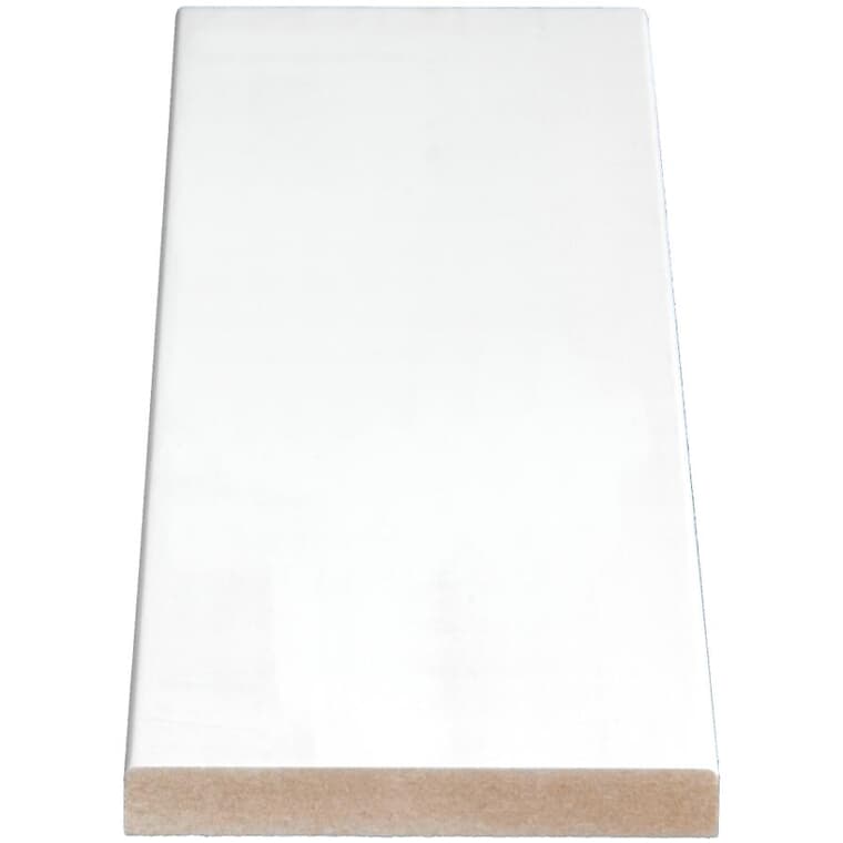 11/16" x 3-1/2" Medium Density Fibreboard Prepainted Surfaced Four Sides Eased Two Edges Moulding - by Linear Foot