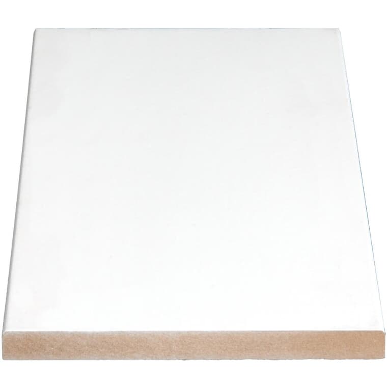 11/16" x 9-1/4" Medium Density Fibreboard Primed Surfaced Four Sides Eased Two Edges Moulding, by Linear Foot