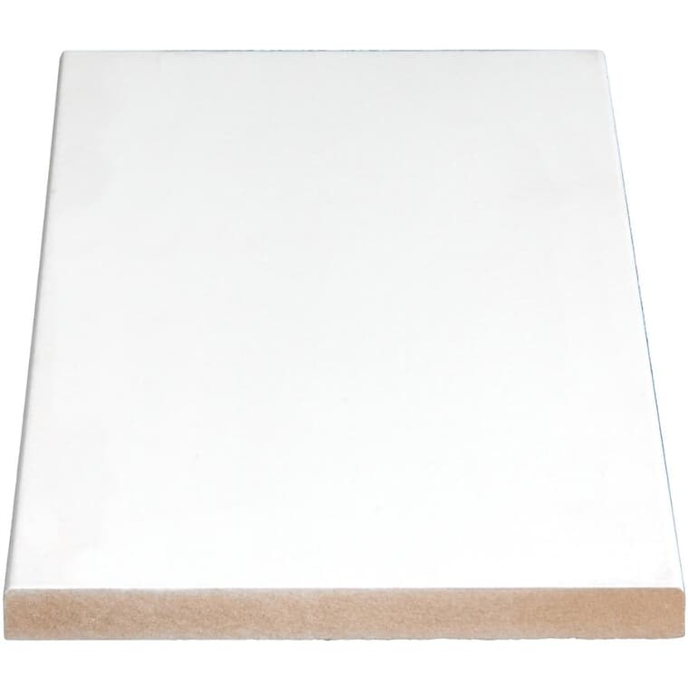 11/16" x 11-1/4" Medium Density Fibreboard Primed Surfaced Four Sides Eased Two Edges Moulding, by Linear Foot