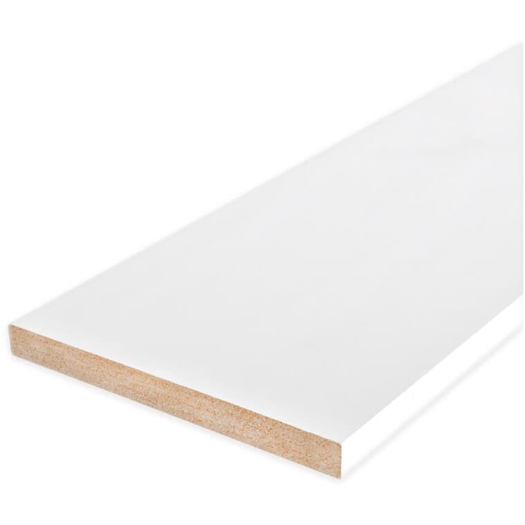 1" x 8" Medium Density Fibreboard Primed Surfaced Four Sides Moulding, by Linear Foot
