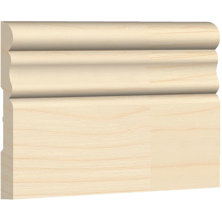 5/16" x 3-1/8" Finger Jointed Pine Colonial Baseboard Moulding, by Linear Foot