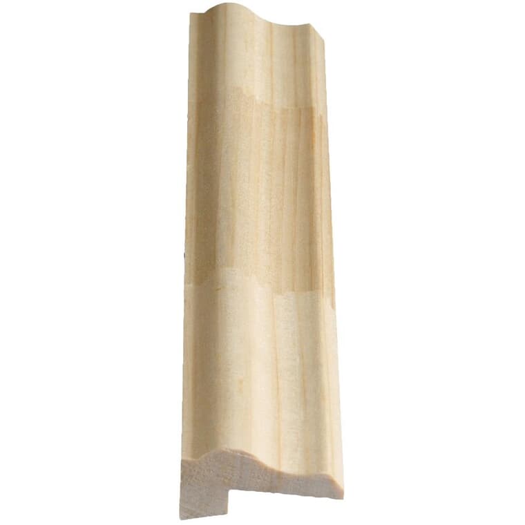 13/16" x 1-5/8" Finger Jointed Pine Plywood Cap Moulding, by Linear Foot