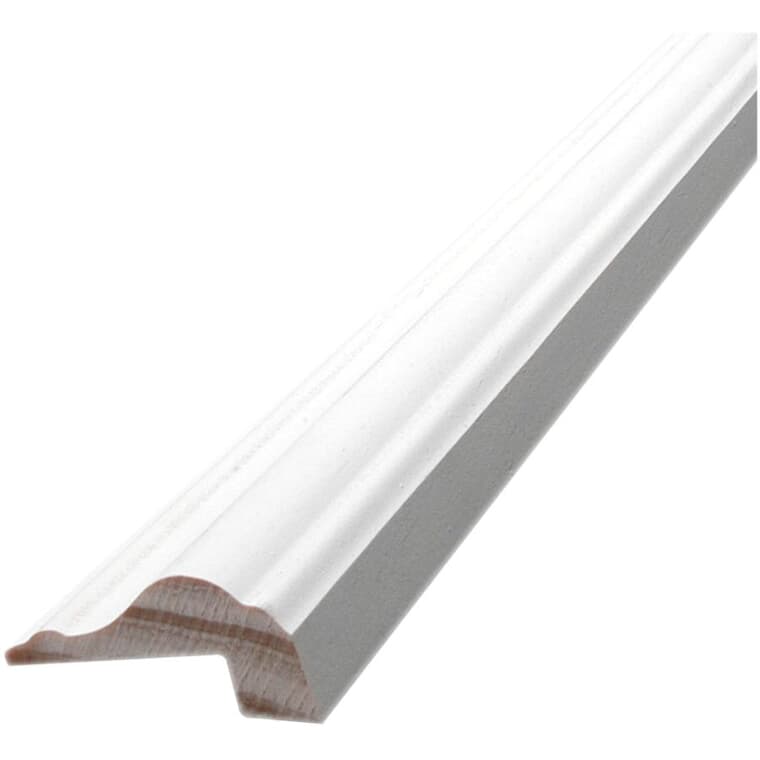 13/16" x 1-1/2" Finger Jointed Pine Primed Panel Cap Moulding, by Linear Foot