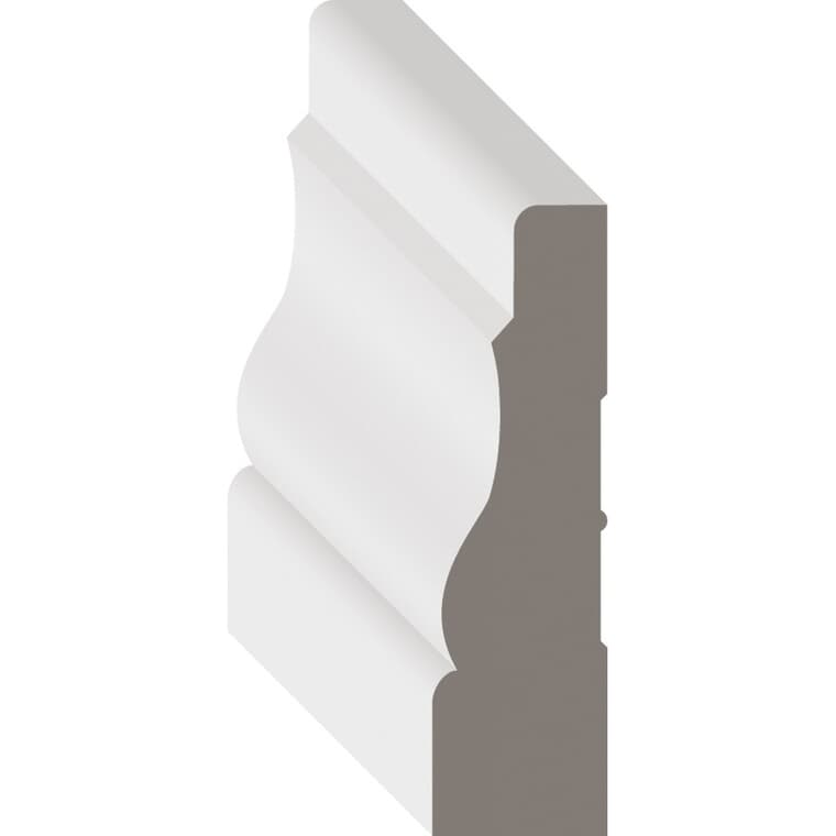 9/16" x 2-1/4" Medium Density Fibreboard Primed Baseboard Moulding, by Linear Foot