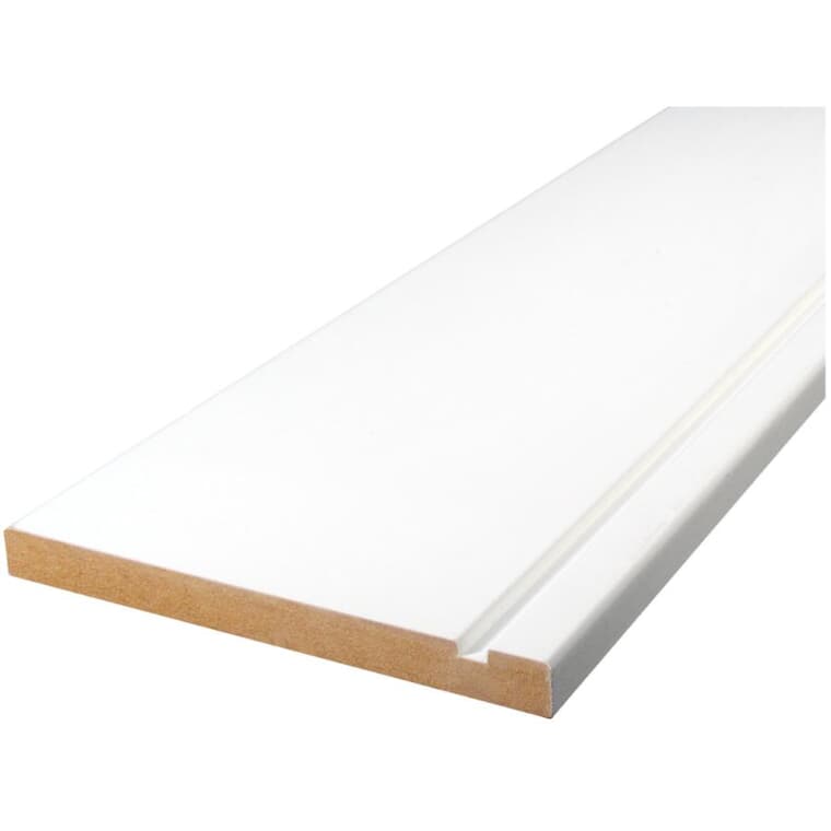 1/2" x 5" Medium Density Fibreboard Primed Baseboard Moulding, by Linear Foot