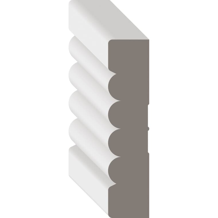 3/4" x 3-1/4" Medium Density Fibreboard Primed Casing Baseboard Moulding, by Linear Foot
