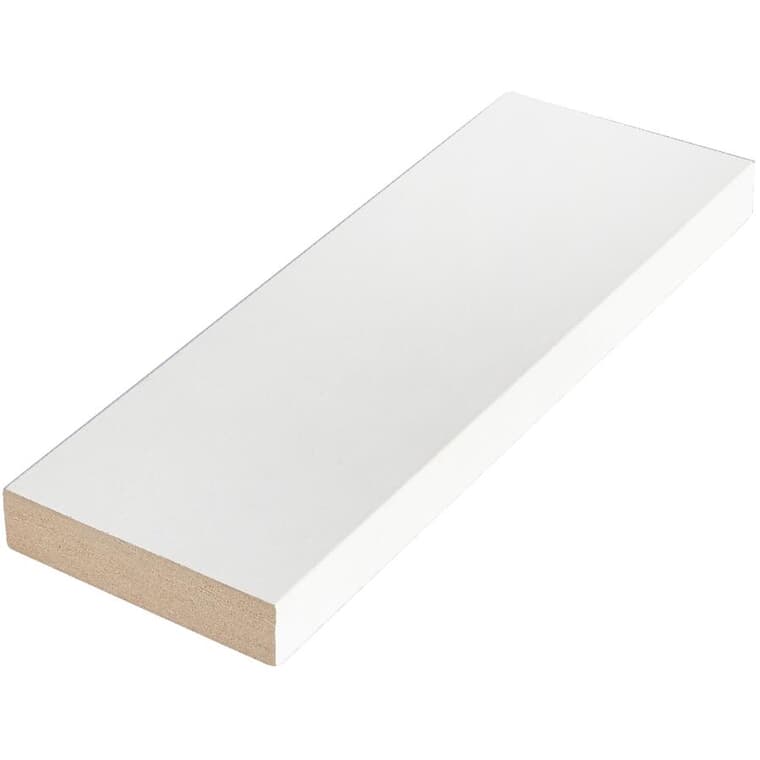 5/8" x 2-3/4" Medium Density Fibreboard Primed Surfaced Four Sides E2E Moulding, by Linear Foot