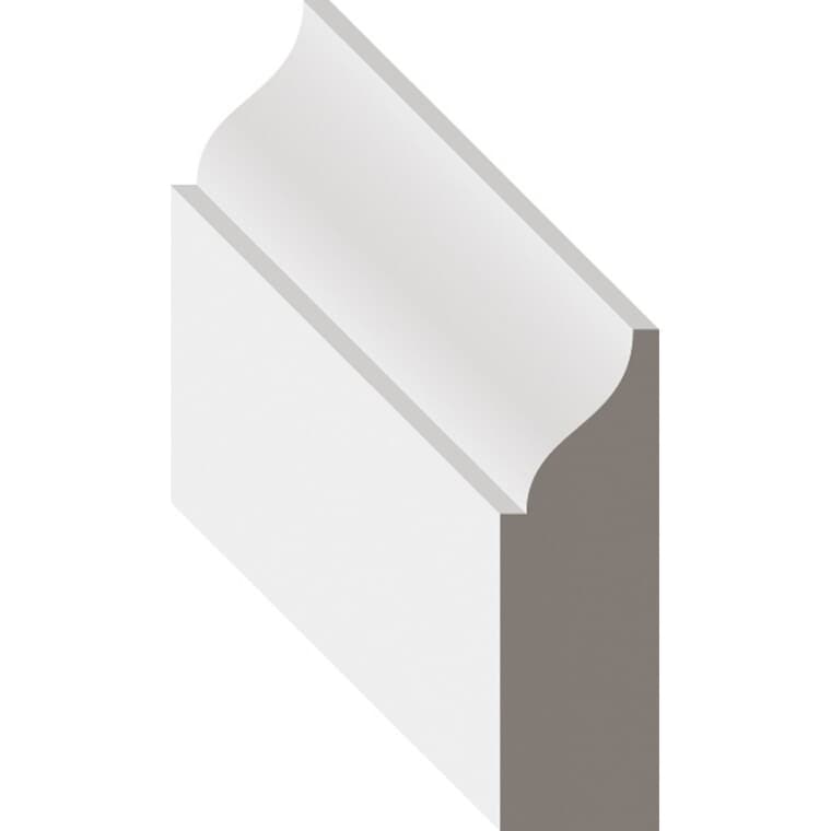 3/8 x 1-1/4" MDF Primed Stop Moulding - by Linear Foot