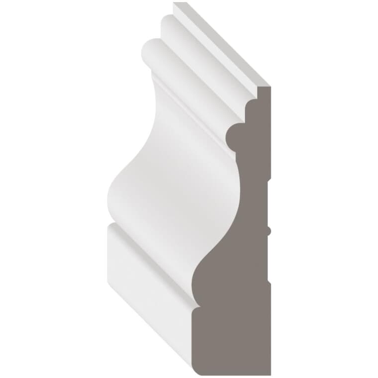11/16" x 2-1/2" Finger Jointed Pine Primed Casing Moulding, by Linear Foot