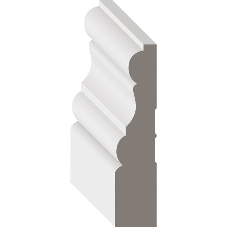11/16" x 3" Finger Jointed Pine Primed Casing Moulding, by Linear Foot