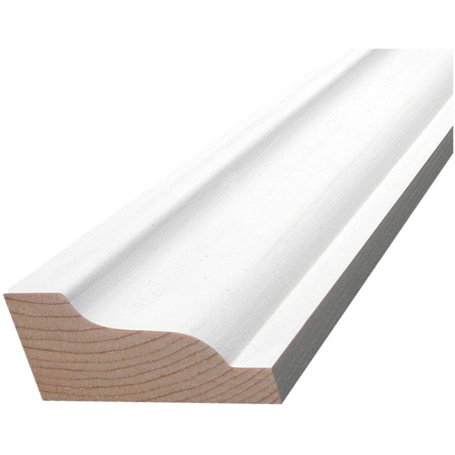 ALEXANDRIA MOULDING Moulure couronnée en pin jointé apprêté de 1-1/4 po ...