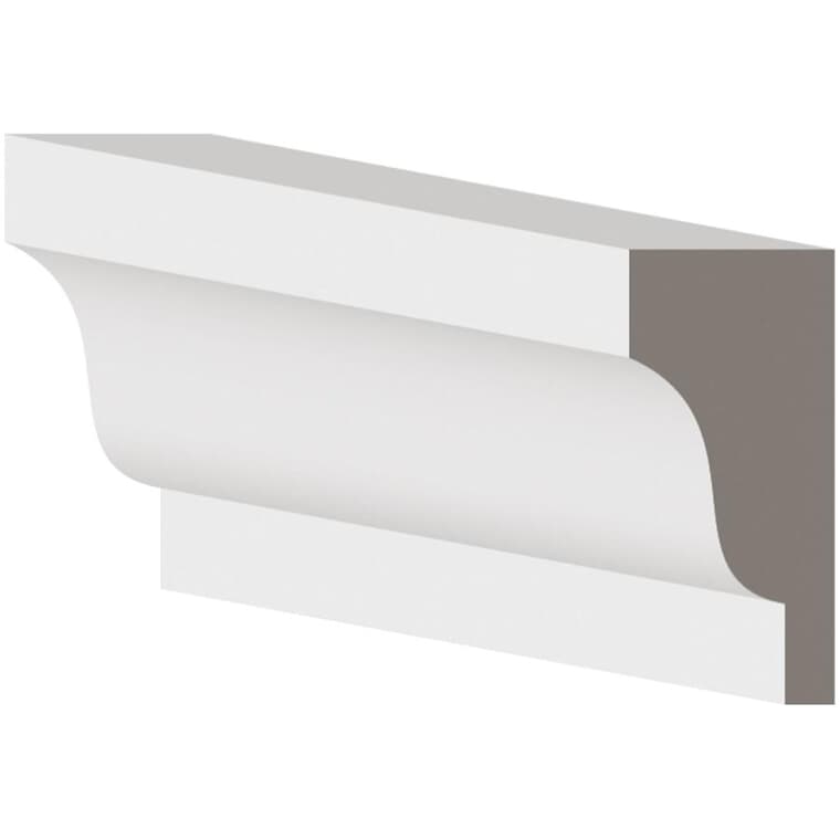 3/4" x 1-1/4" Finger Jointed Pine Primed Crown Moulding, by Linear Foot