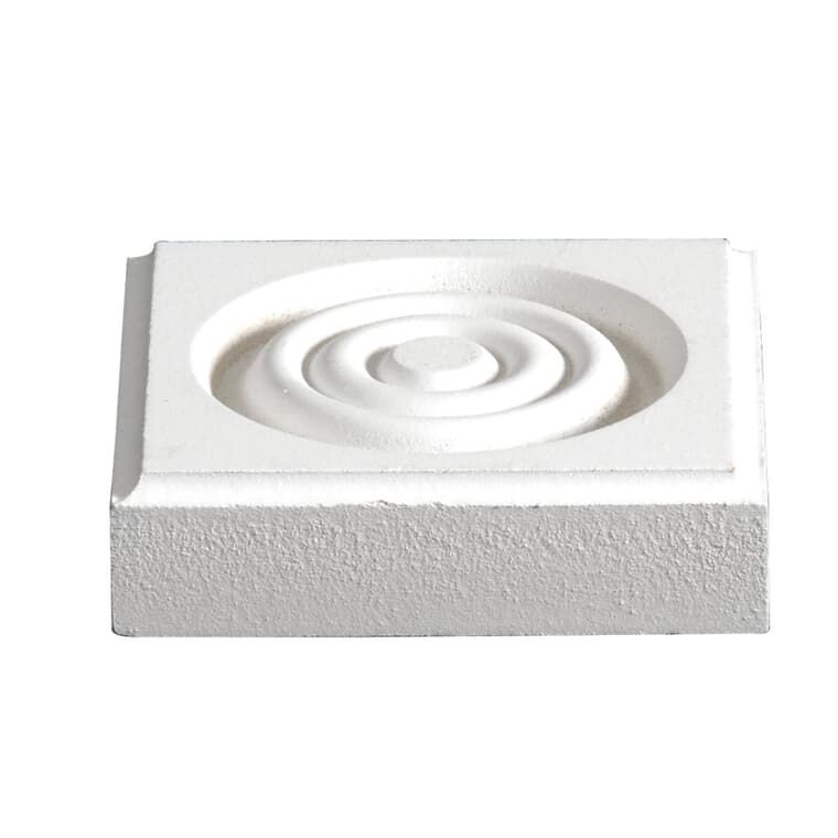 3/4" x 3" Square Medium Density Fibreboard Primed Corner Block Moulding