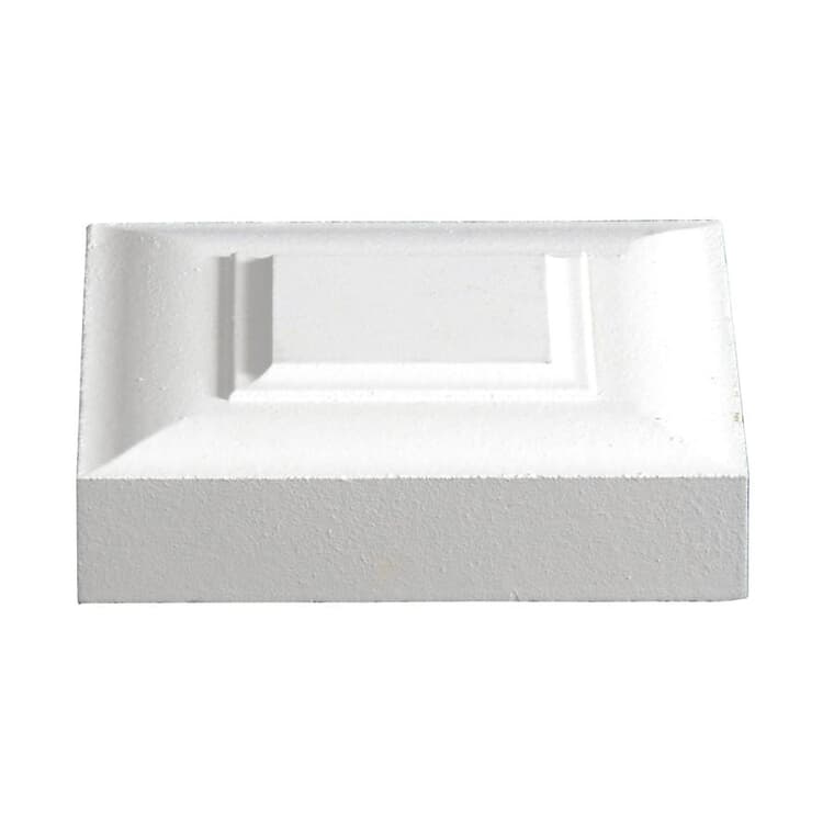 1" x 3" Square Medium Density Fibreboard Primed Victorian Corner Block Moulding