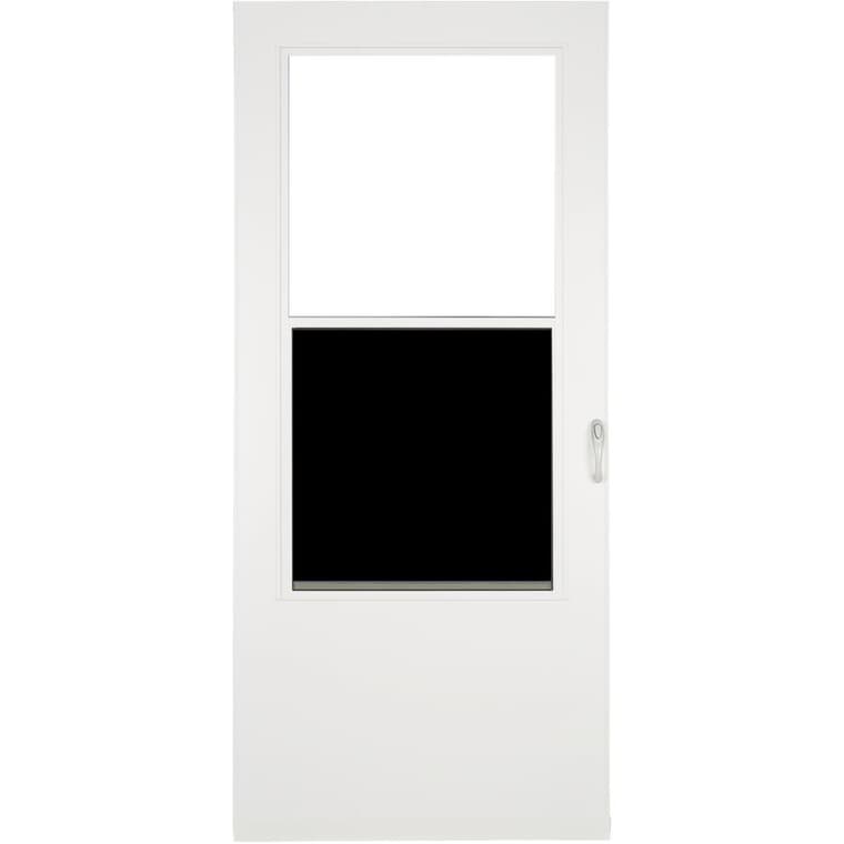 34" X 81" ValueCore Single Vent Midview Woodcore Storm Door - White