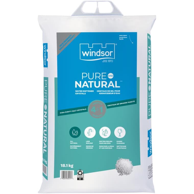 Pure & Natural Crystal Water Softener Salt - 18.1 kg