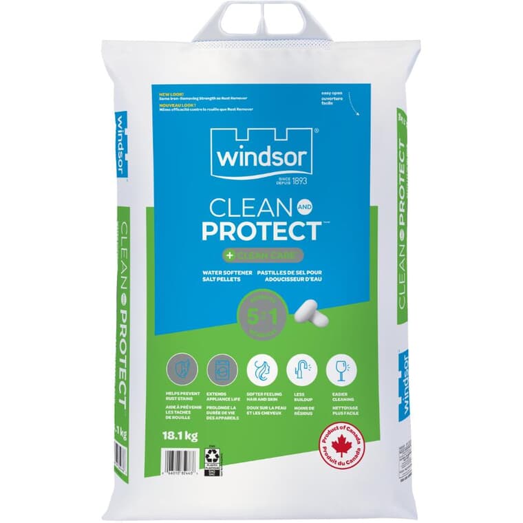 Clean & Protect Plus Clean Care Water Softener Salt - 18.1 kg