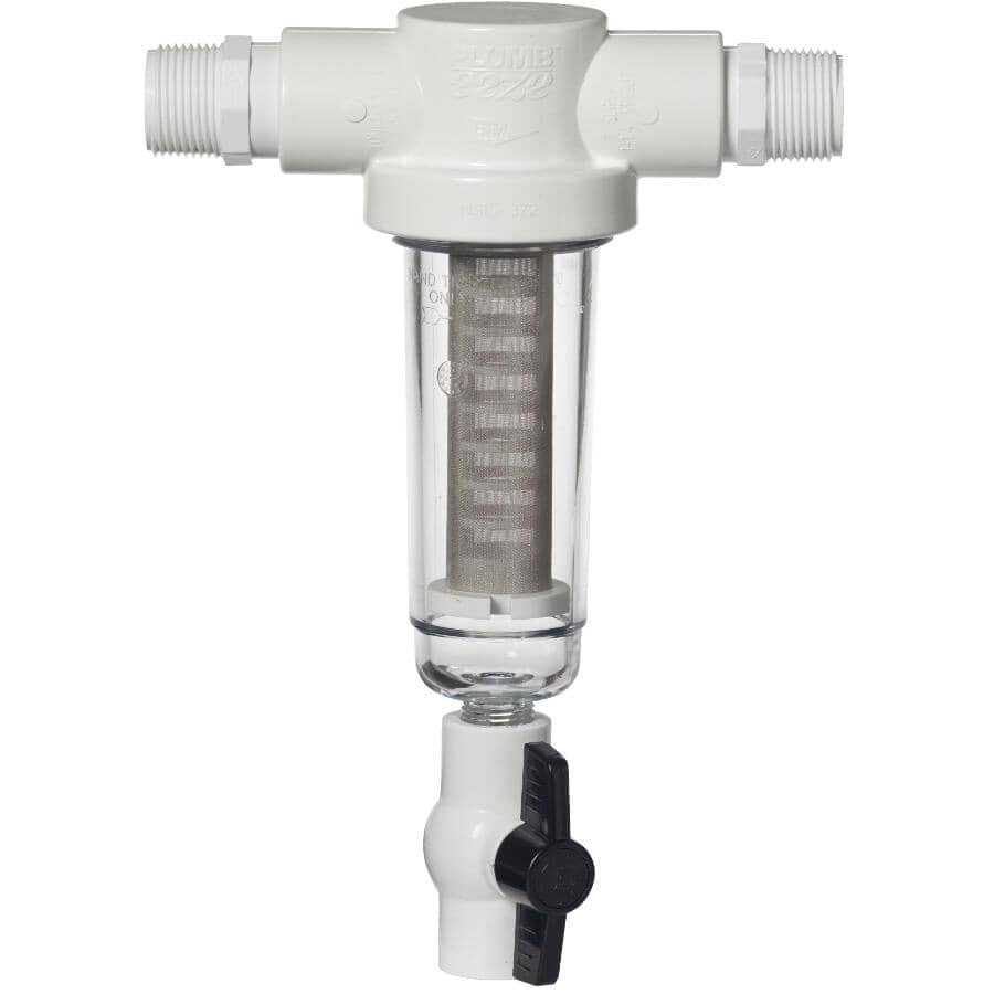 PLUMB-EEZE:Sediment Water Filter - with 1" MPT Adapters