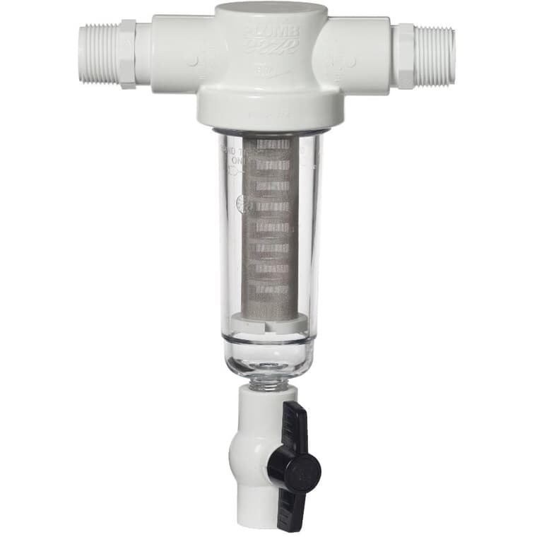 Sediment Water Filter - with 1" MPT Adapters