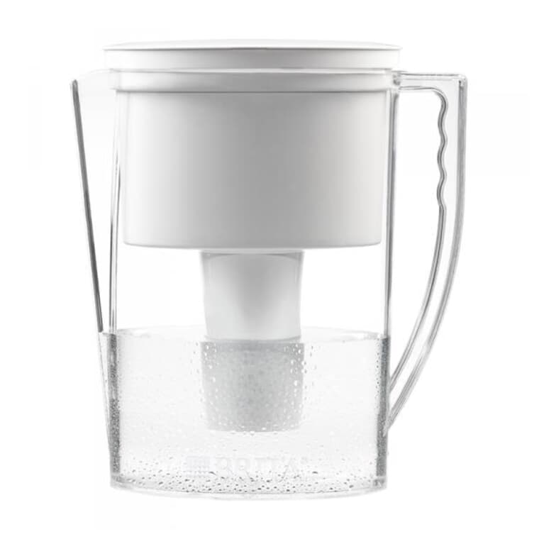 Slim Water Filter Pitcher - White, 5 Cups