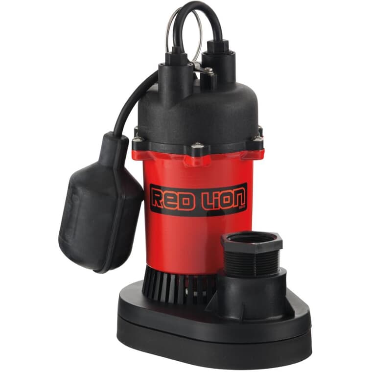 1/3 HP Submersible Thermoplastic Sump Pump - with Tethered Float Switch