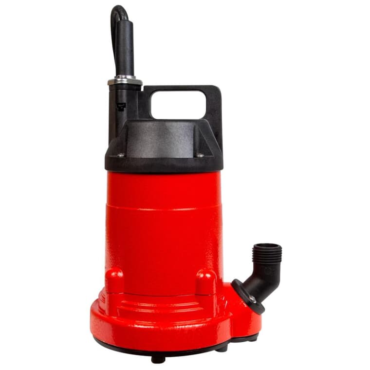 1/4 HP Submersible Utility Pump - with Garden Hose Adapter