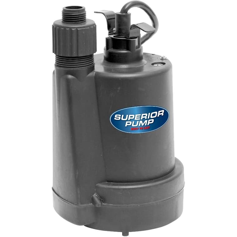 1/4 HP Utility Pump with Garden Hose Adapter
