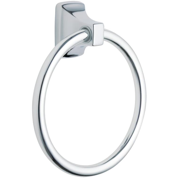 Contemporary Towel Ring - Chrome, Metal Ring