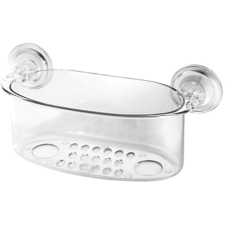 Suction Shower Basket - Clear + Oval