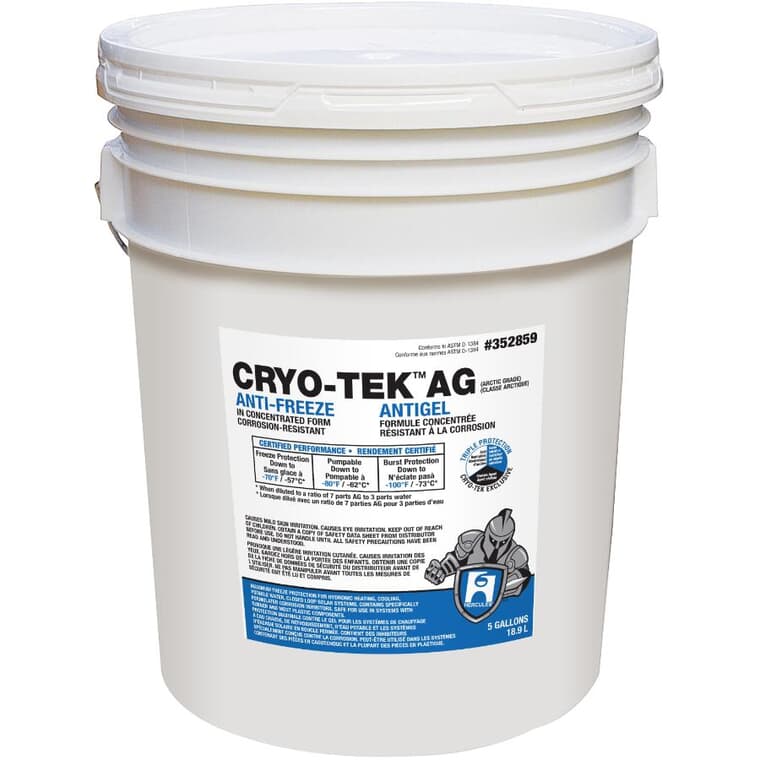 Antigel concentré Cryo-Tek pour tuyau de chauffage, 18,9 L