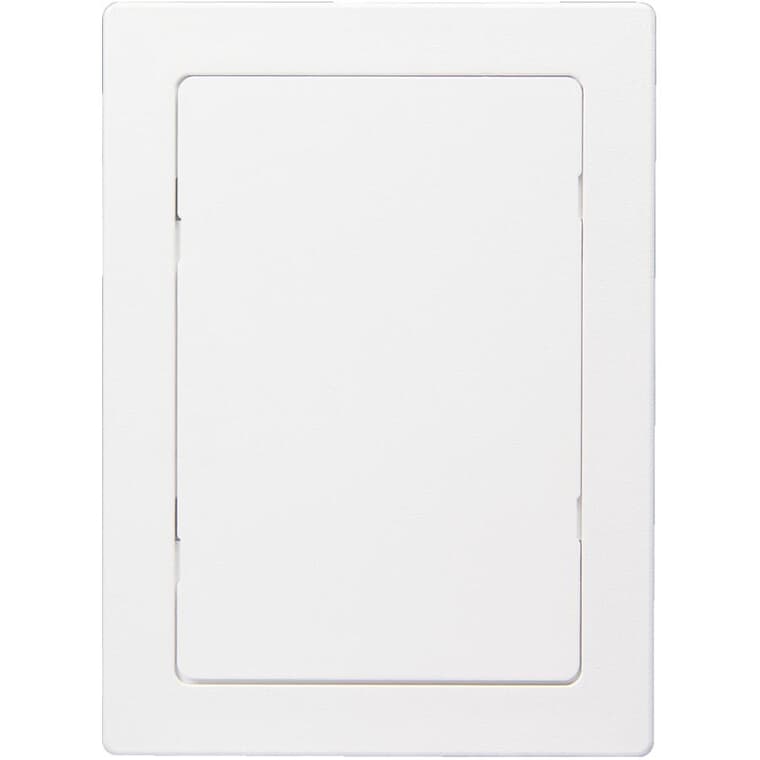 6" x 9" Plastic Access Panel with Frame - White