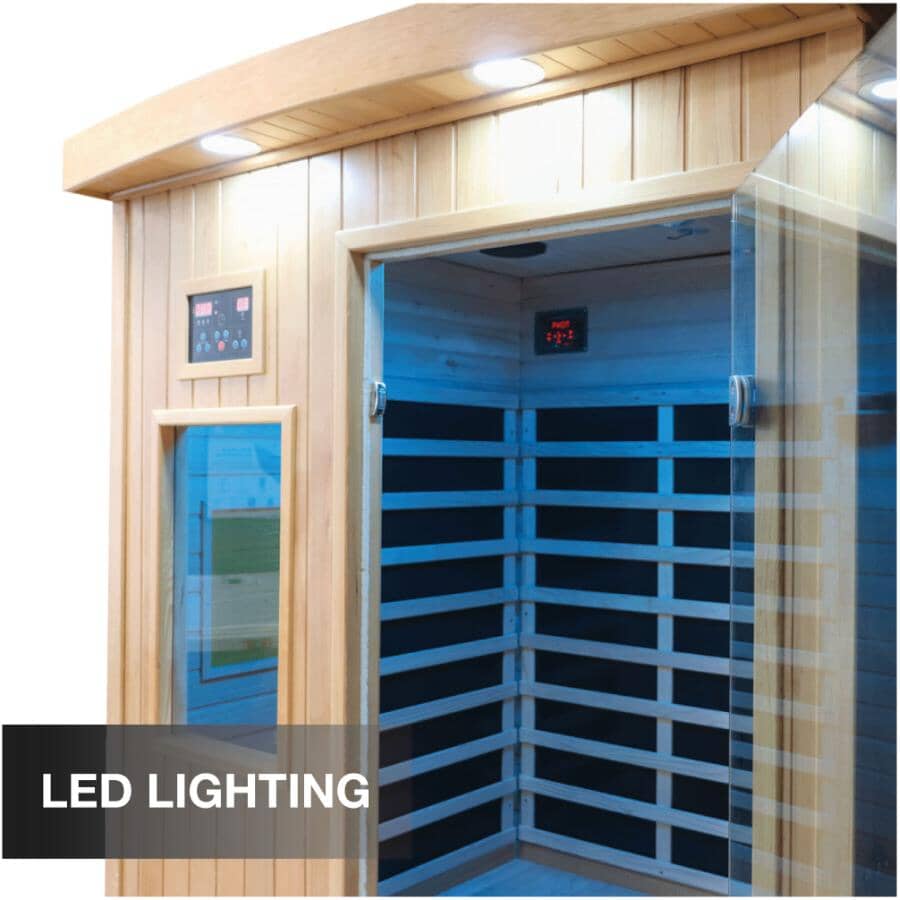 Curated visual reference: Gallery Detail: Canadian Spa Company Tremblant 2 Person Indoor Sauna