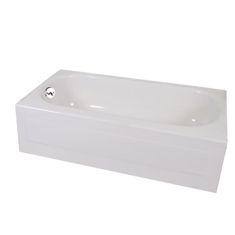 54" x 30'' Pendant Bathtub - with Left Hand Drain, White