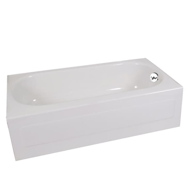 54" x 30'' Pendant Bathtub - with Right Hand Drain, White