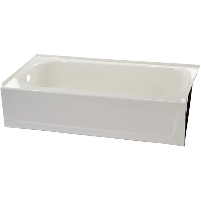 60" x 30'' Pendant Bathtub - with Left Hand Drain, White