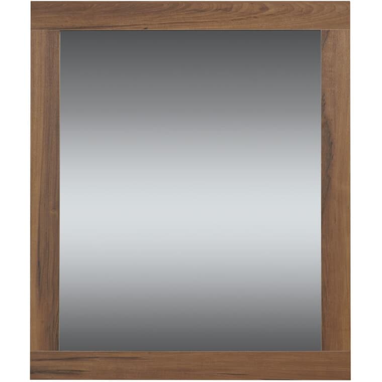 Relax Framed Rectangular Mirror - Chestnut, 36" x 30"