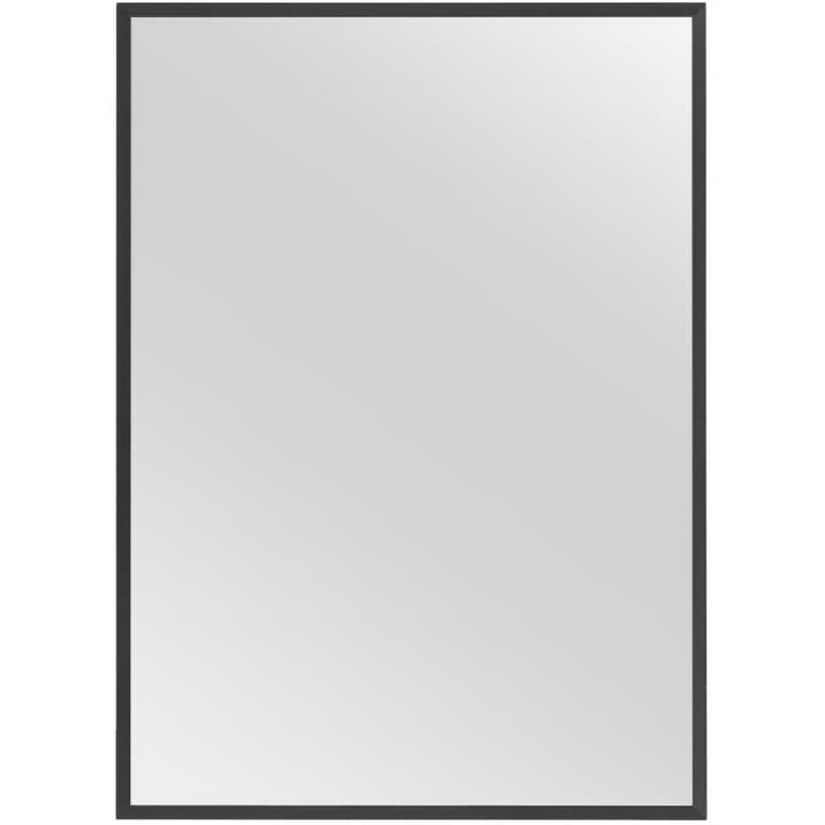 Ivonne Framed Rectangular Mirror - Matte Black, 26" x 36"