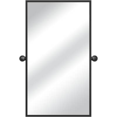 Instyle Waddington Framed Rectangular, Black Framed Tilt Bathroom Mirror
