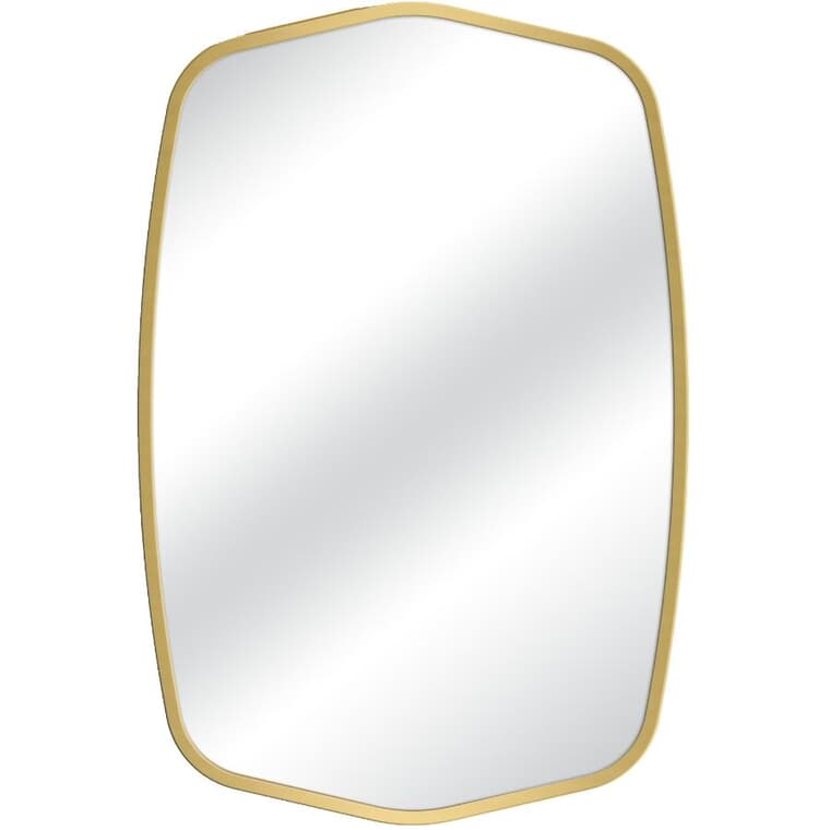 Royal Framed Oval Mirror - Gold, 24" x 36"