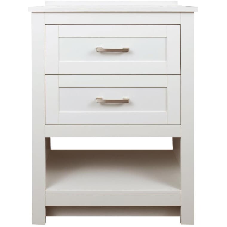 25" W x 19" D Laine Vanity with Composite Top - White