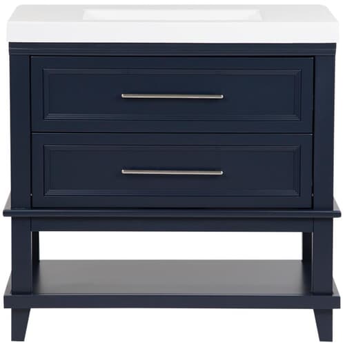 SCOTT MCGILLIVRAY 36" W x 18" D Lakeshore Vanity with Cultured Marble Top | Home Hardware